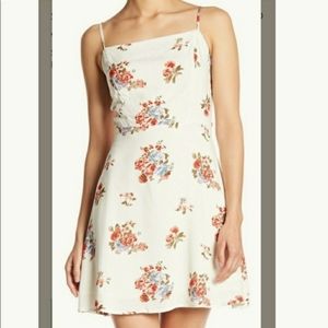 Socialite Mini White Floral Dress